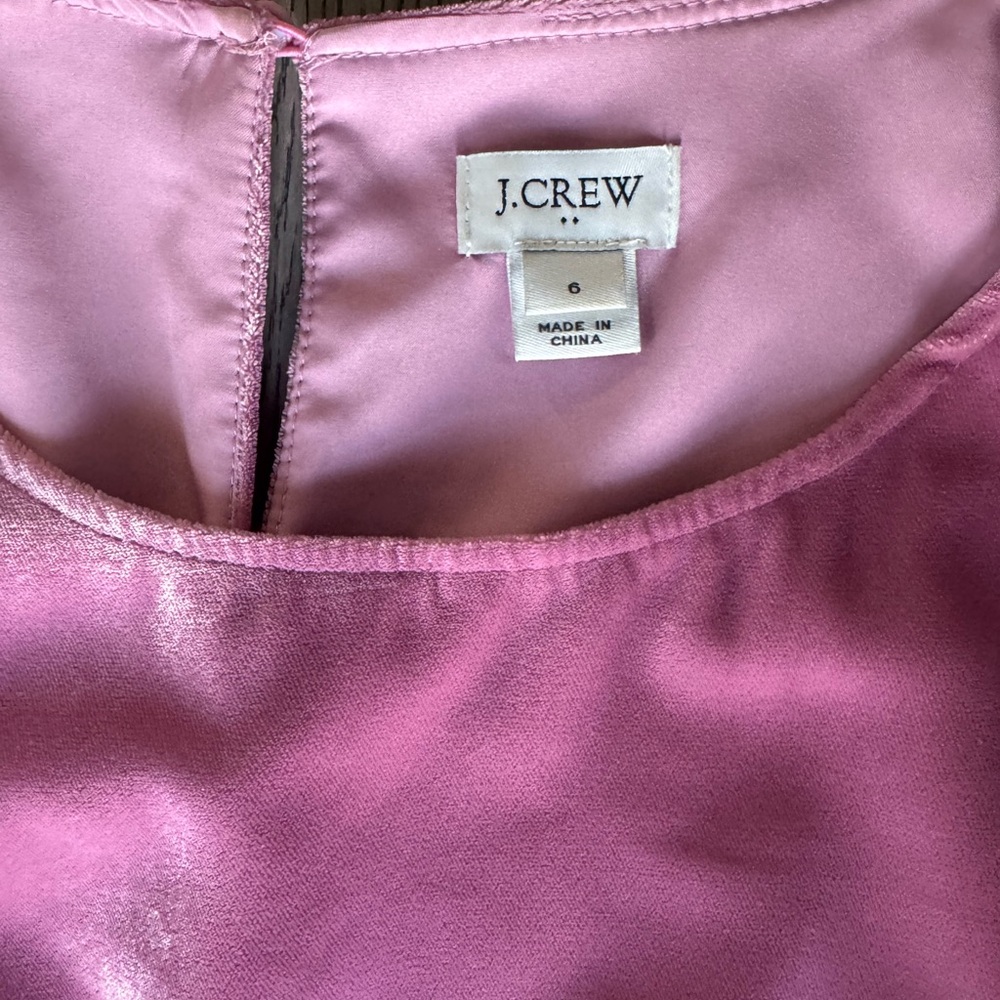 J. Crew Women's Mini Dress in Deep Pink - Picture 4 of 6
